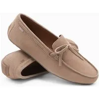 OMBRE Herren Leder Mokassin Schuhe mit Driver Sohle Mokassin
