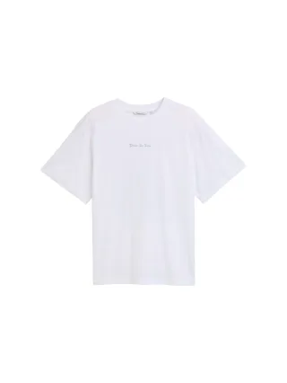 Denim Tom Tailor - Oversize T-Shirt mit Rückenprint white - Gr. - M