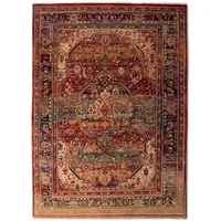 THEKO Wollteppich Saharna 7518, rechteckig, Höhe: 12 mm, reine Wolle, Orient-Optik, mit Fransen