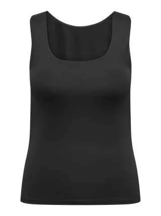 ONLY CARMAKOMA - CAREA S/L 2-WAYS FIT TOP JRS black - Gr. - 48