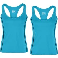 James & Nicholson Lauftop Doppelpack Damen Sporttop mit modischen reflektierenden Details JN424 (Doppelpack, 2er-Pack) Ladies' Running Reflex Top