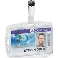 DURABLE Hinweisschild Ausweishalter 8,7x5,4cm transparent