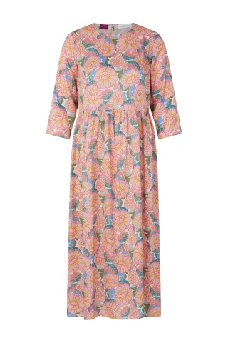 Rich & Royal - Printed Midi Dress soft papaya - Gr. - 36