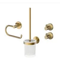 Lenz Badaccessoire-Set HYGGE, 4-teilig, Set mit runden Handtuchhaken