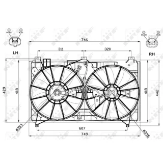 NRF K?hlerl?fter Lexus Gs 47580