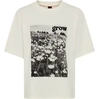 BOSS ORANGE T-Shirt Eregular Premium Damenmode im Relaxed Fit, Print