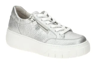 Gabor 63.220.61 Silber Bequeme Schn?r-Halbschuhe XL-ExtraLight Plateau