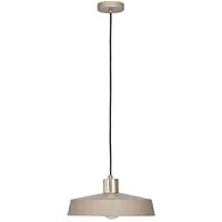EGLO Hängeleuchte VALDIOLA Pendellampe, Stahl, IP20, E27, Wohnzimmerlampe, Flurlampe, ohne Leuchtmittel, Esszimmerlampe aus Metall in Sandfarben und Messing-Gebürstet, E27