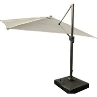 TEICO GROUP Ampelschirm Ampelschirm inkl. befüllbaren Schirmständer, LxB: 400x300 cm, schwenkbar, kippbar, drehbar, Aluminium, Polyester