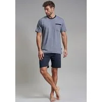 GÖTZBURG Shorty Upper West (2 tlg) Kurzarm, Rundhalsausschnitt, kurze Hose, Baumwollmix, weich