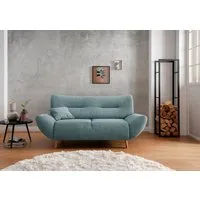 Home affaire 2-Sitzer Drago, komfortable Wellenunterfederung, Breite 173cm, bodenfrei, frei im Raum stellbar, inkl. 1 Zierkissen