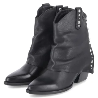 LAZAMANI Westernstiefeletten YARA - Gr. 40 - Schwarz - Glattleder