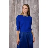 Passioni Strickpullover Glitzerpullover mit Kragen