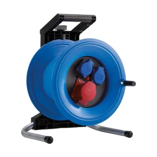 HEDI Kunststoff-Drehstromkabeltrommel Professional Plus Ø 320 mm, 32A-Ausführung, leer - K3D0032T