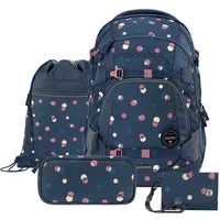 coocazoo Schulranzen Schulrucksack-Set MATE, Mäppchen, Turnbeutel Gel (3-tlg)
