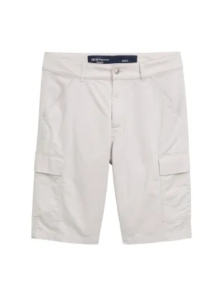 Denim Tom Tailor - Regular Cargo Shorts chalk grey - Gr. - M