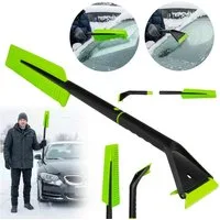 Prima-Online Eiskratzer Eiskratzer mit Schneebesen 3-in-1 – Auto Scheibenreiniger 66 cm