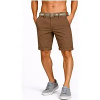 SUBLEVEL Shorts Herren Chino Shorts Jeans Flex Dehnbar Frühling Sommer Dehnbar Stretch Baumwolle