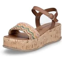 Tamaris Tamaris Damen Plateau Sandalette braun Sandale