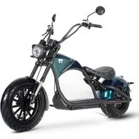 Vankel E-Motorroller M1P E-Chopper 2000W, 1800Wh, 80km Reichweite, Retro-Elektro-Scooter, 2000 W, 45 km/h, Straßenzugelassener E-Chopper für Stadt & Freizeit, & 200kg Zuladung