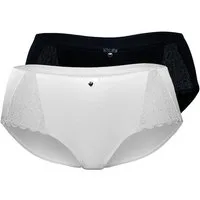 Sassa Panty Lovely Secret (2er Pack) hochwertiger Spitze mit edlem Matt-Glanz-Effekt, feminin