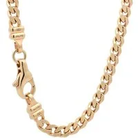 HOPLO Panzerkette Goldkette Panzerkette Länge 45cm - Breite 3,0mm - 750-18 Karat Gold, Made in Germany