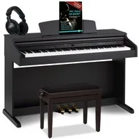 Classic Cantabile Digitalpiano DP-50 E-Piano Set mit 88 Tasten Hammermechanik (Spar-Set, inkl. Klavierbank, Kopfhörer & Schule), Klavier, Layer-, Split-, Twin-Piano- und Aufnahmefunktion