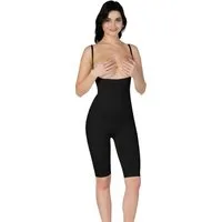 Formangel Miederhose Figurformendes Ganzkörper-Mieder mit Trägern, Unterbrust Shapewear (1-St) Mikromassage-Effekt, elastische Formzonen