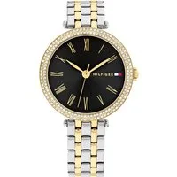 Tommy Hilfiger Quarzuhr NATALIE 1782720, Armbanduhr, Damenuhr, Glaskristalle, Edelstahlarmband