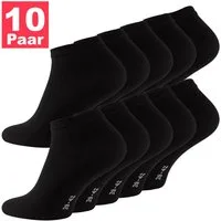 Reslad Sneakersocken Damen & Herren Sneaker Socken Kurz (10 x Paar) für Frauen & Männer (10-Paar) Sneakersocken Füßlinge Unisex