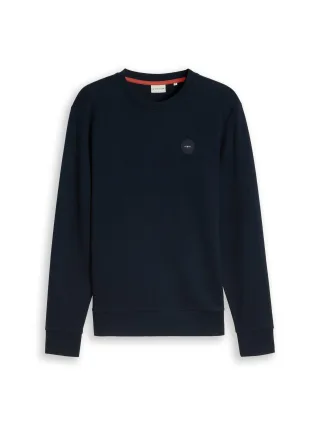 Tom Tailor - Sweatshirt mit Rundhalsausschnitt sky captain blue - Gr. - XXXL