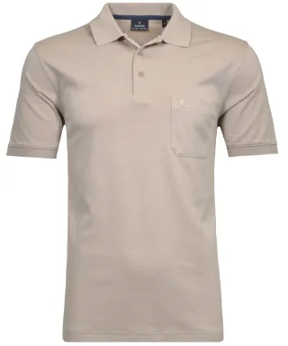 RAGMAN - Softknit-Polo mit Brusttasche, kurzarm Light Skin - Gr. - XXL