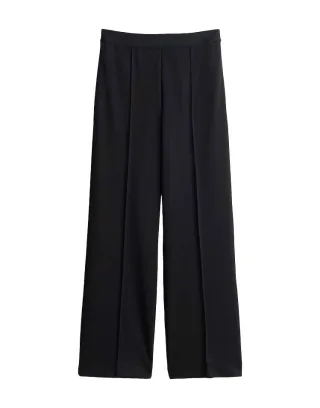 someday - Wide Leg Hose - Cevil fine schwarz - Gr. - 36