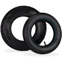 relaxdays Sackkarren-Rad Sackkarrenreifen 3.50-8 mit Schlauch (2 St)