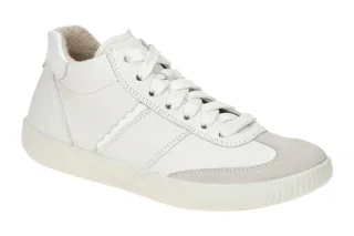 Legero 2-000374-1100 Bright White Damen Mid Cut Sneaker Frottee-Innenfutter