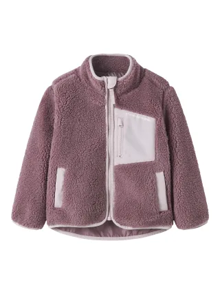 NAME IT - NMNMATTIA SHERPA JACKET PB1 Wistful Mauve - Gr. - 104