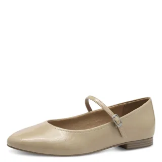 Tamaris - Da.-Ballerina beige patent - Gr. - 38