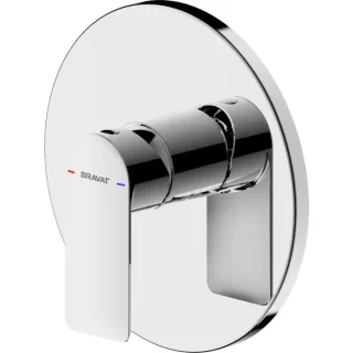 Bravat Milano Fertigset für Brausearmatur 3564062 Unterputz, Einhebelmischer, chrom