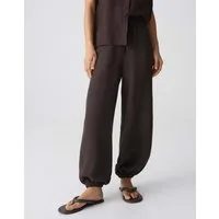 OPUS Leinenhose Myha oasis aus Webware mit Leinenstruktur Mit Eingrifftaschen für praktische Alltagslooks