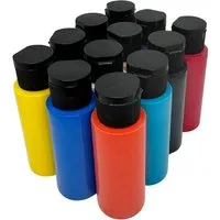 Greenpoint Acrylfarbe Premium Acrylfarben Set 12x60 ml hohe Deckkraft leuchtend, 12 Farben, hochpigmentiert, hohe Deckkraft, leuchtend, wasserbasiert
