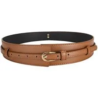 Zaewry Taillengürtel Damen Breiter Ledergürtel Mode Damen Kleidergürtel, 2-in-1 Taillengürtel mit Schmaler Gürtel für Anzüge