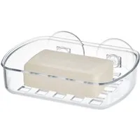 FELIXLEO Seifenschale Seifenhalter Dusche mit 2 Saugnäpfen, Transparent Kunststoff, 1-St.