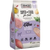 MAC'S Kitten Geflügel 1,5 kg, Trockenfutter für: Katze