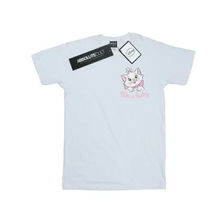 Disney - "Aristocats Marie I'm A Lady Breast Print" T-Shirt für Damen (Weiß)