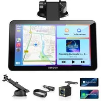 ESSGOO Kabelloses Apple Carplay & Android Auto, 7-Zoll CarPlay Display Navigationsgerät (Autoradio Bluetooth Sprachsteuerung)