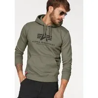 Alpha Industries Kapuzensweatshirt Basic Hoody Baumwollmischung, regular fit