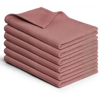Blumtal Geschirrtuch Set 50x70 oder 30x30 cm, 100% Baumwolle, (6-tlg), Saugfähig, schnell trocknend, waschbar, 100% Baumwolle