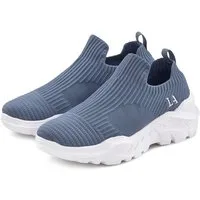 LASCANA Slip-On-Sneaker, Sneaker Halbschuh, Slipper, Freizeitschuh zum Reinschlüpfen VEGAN