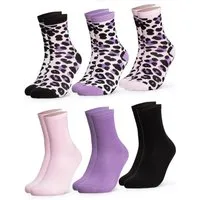 OCCULTO Basicsocken Damen Leo Socken 6er Pack (Modell: Leonie) (6-Paar)
