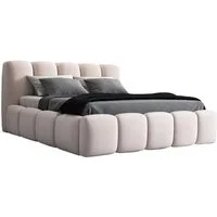A&J MöbelLand GmbH Polsterbett SONIC-OM mit Bettkasten und Lattenrost (Bett mit Kopfteil. Lattenrost und Bettkasten .Viele Varianten zur Auswahl – wählen Sie Größe und Farbe!, TOP ANGEBOT), Länge: 220 cm Höhe Kopfteil: 100 cm
